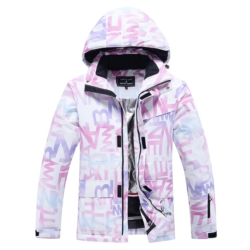 

2024 Winter Jacket Women Men Warm Windproof Waterproof Snowboard Wear Female Fashion Breathable Skiing Jackets Hooded Snow Coats