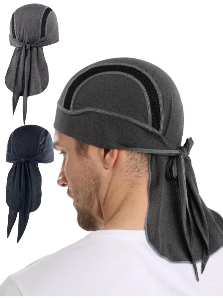 

Женский и мужской спортивный дышащий быстросохнущий платок для бега, шапочка для велоспорта, внутренняя шапка, летняя впитывающая пот подкладка для рыбалки