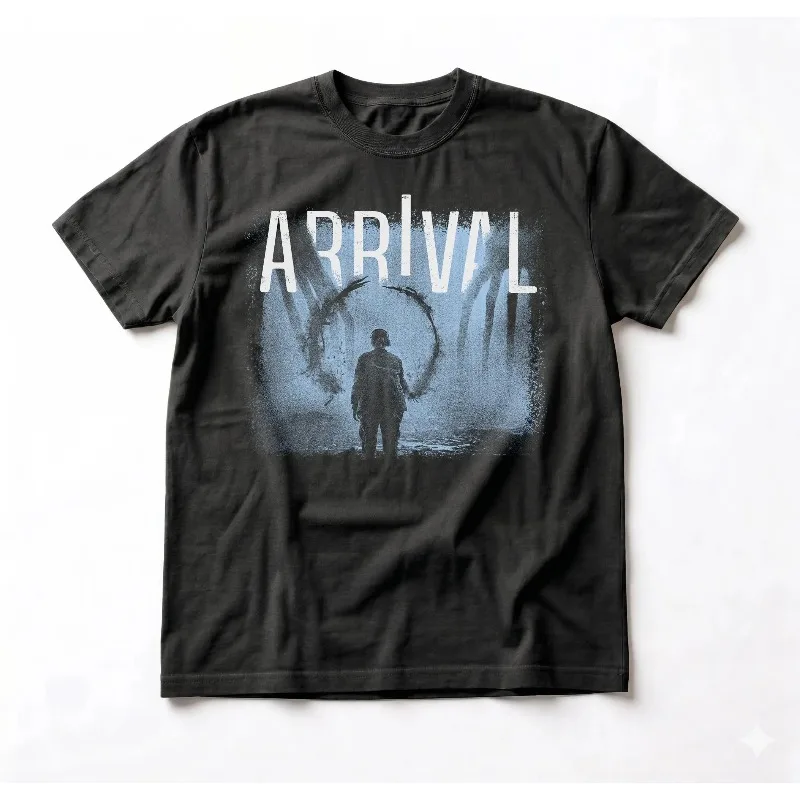 Vintage Arrival Movie Shirt, Denis Villeneuve Graphic Tee, 90s Retro SciFi Movie Shirt, Alien Heptapod Shirt