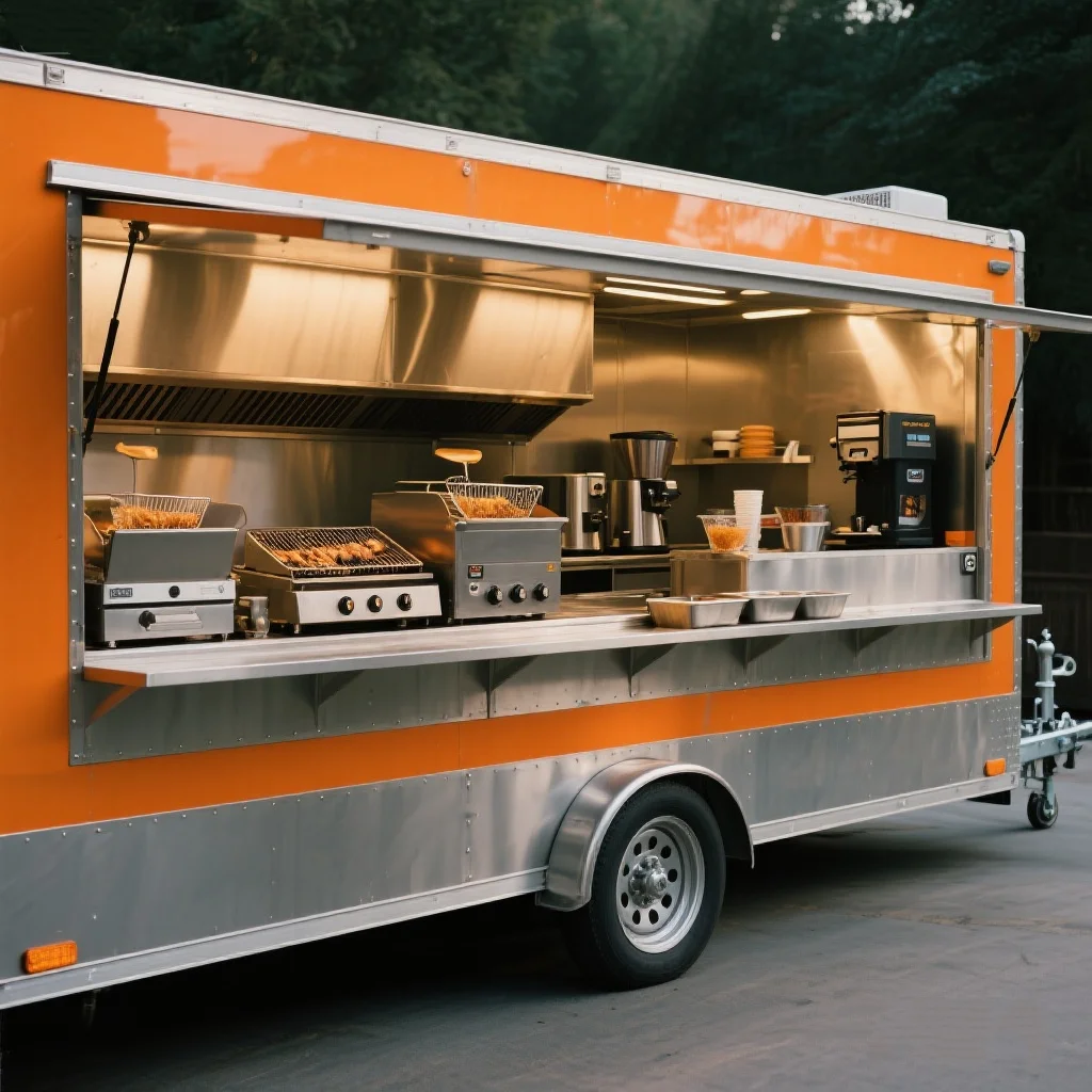 Catering Food Truck Fully Equipped Taco Trailers Mobile Kitchen Pizza Coffee Cart Ice Cream BBQ Truck Cheap Mobile Food Trailer