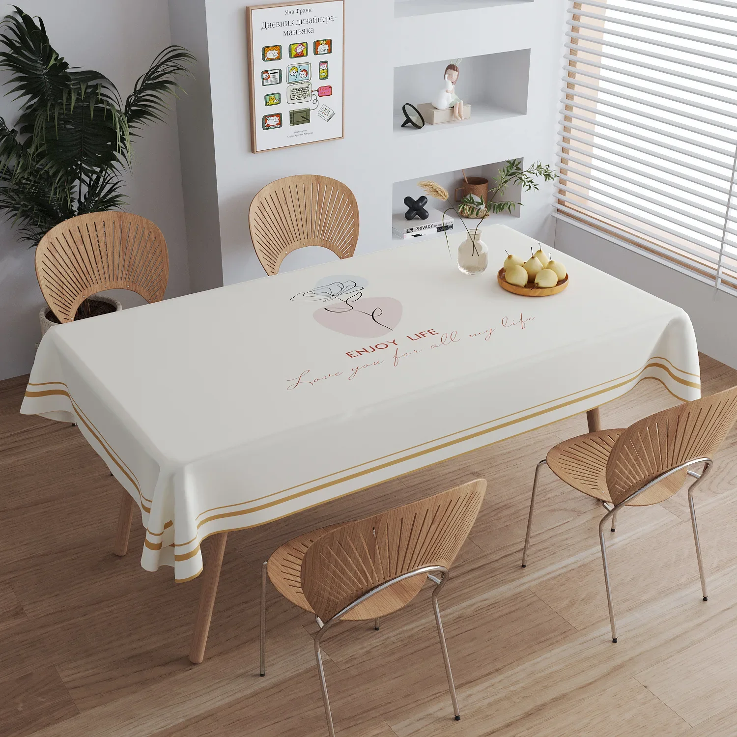 

1330124 New retro lace hollowed out tassel knitted American TV cabinet, coffee table, dining table