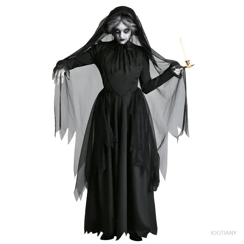 

Halloween Mexican Day of the Dead Easter Horror Ghost Bride Cosplay Costume Party Dark Zombie Devil Vampire Fancy Dress