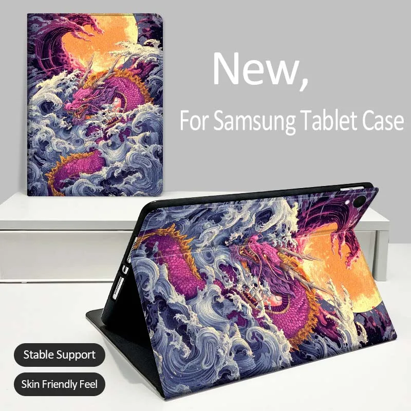 

Ancient style anime dragon Tablet Case For Samsung Galaxy Tab A A7 A8 A9 A11 S6 S11 Lite Plus 10.1 10.4 10.5 Inch 2022 2025
