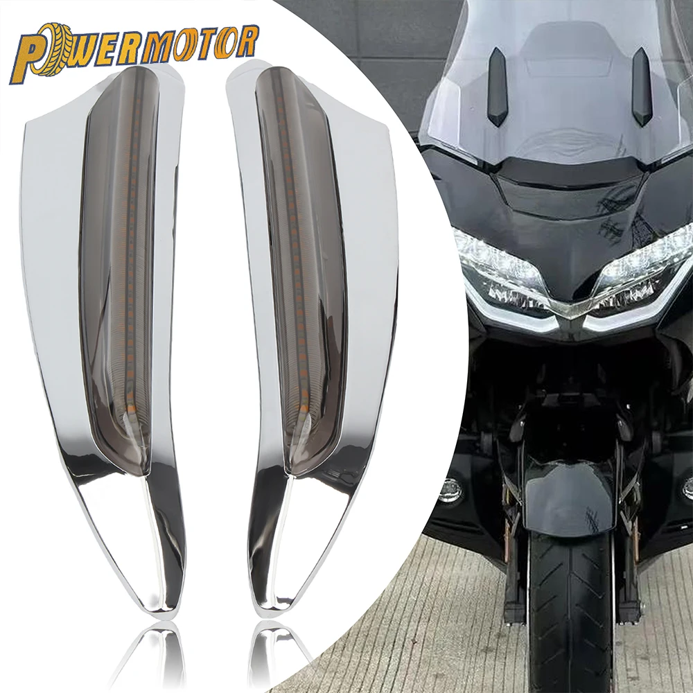 

Motorcycle LED Front Turn Signal Trim Warning Light Accessories For HONDA Goldwing GL1800 GL1800 2018 2019 2020 2023