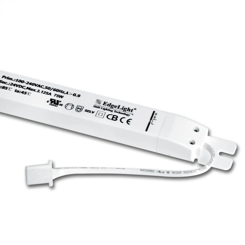 24V 75W Class 2 Led Power Driver, High Quality Constant Voltage Led Strip Driver Single