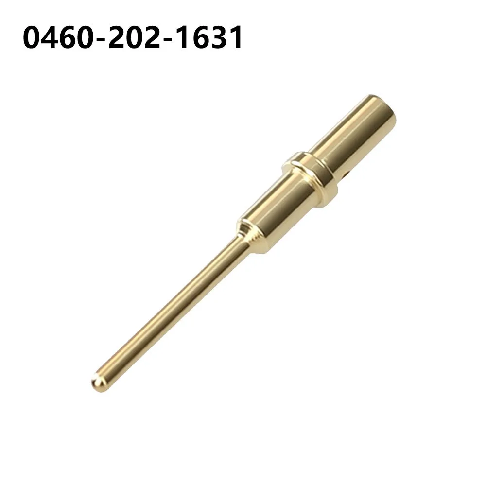 1Pcs 0460-202-1631 0462-201-1631 Terminal Pin Gold Plated 6-20AWG Crimp Solid Terminal Male Female Stainless Steel