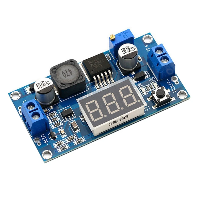 2Pcs XL6009 DC-DC Booster Module Adjustable Step-Up Boost Converter Module DC-DC 4.5V-32V To 5V-35V 4A Step-Up Module