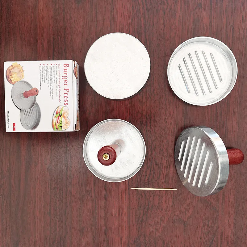 12CM Hamburger Maker Press Chopped Steak Meat Smasher Cutlet Mold Croquettes Kitchen Cooking Tool Hamburgueria Diner Accessories