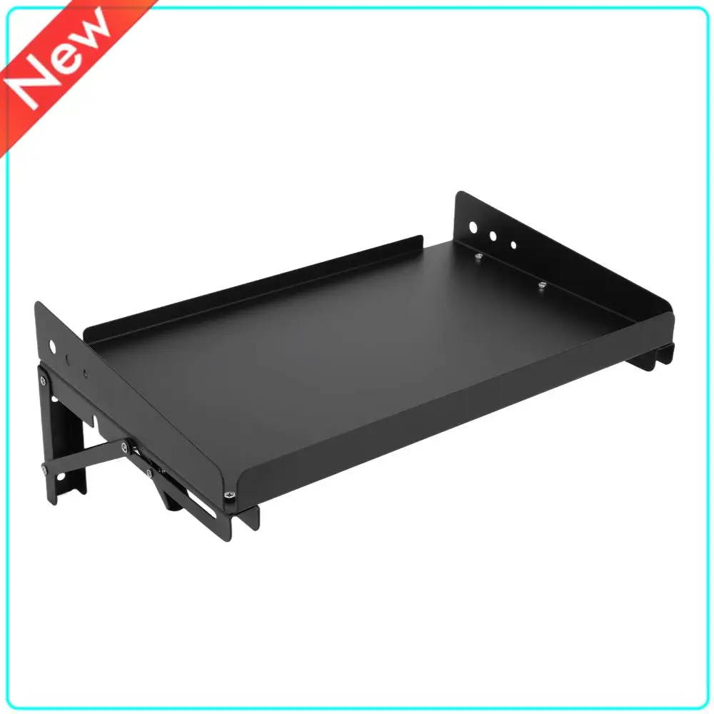 

2 Pack Wall Mounted Folding Storage Rack Shelves with Lip Adjustable Rail Shelf for Garage Kitchen Laundry Room Workshop