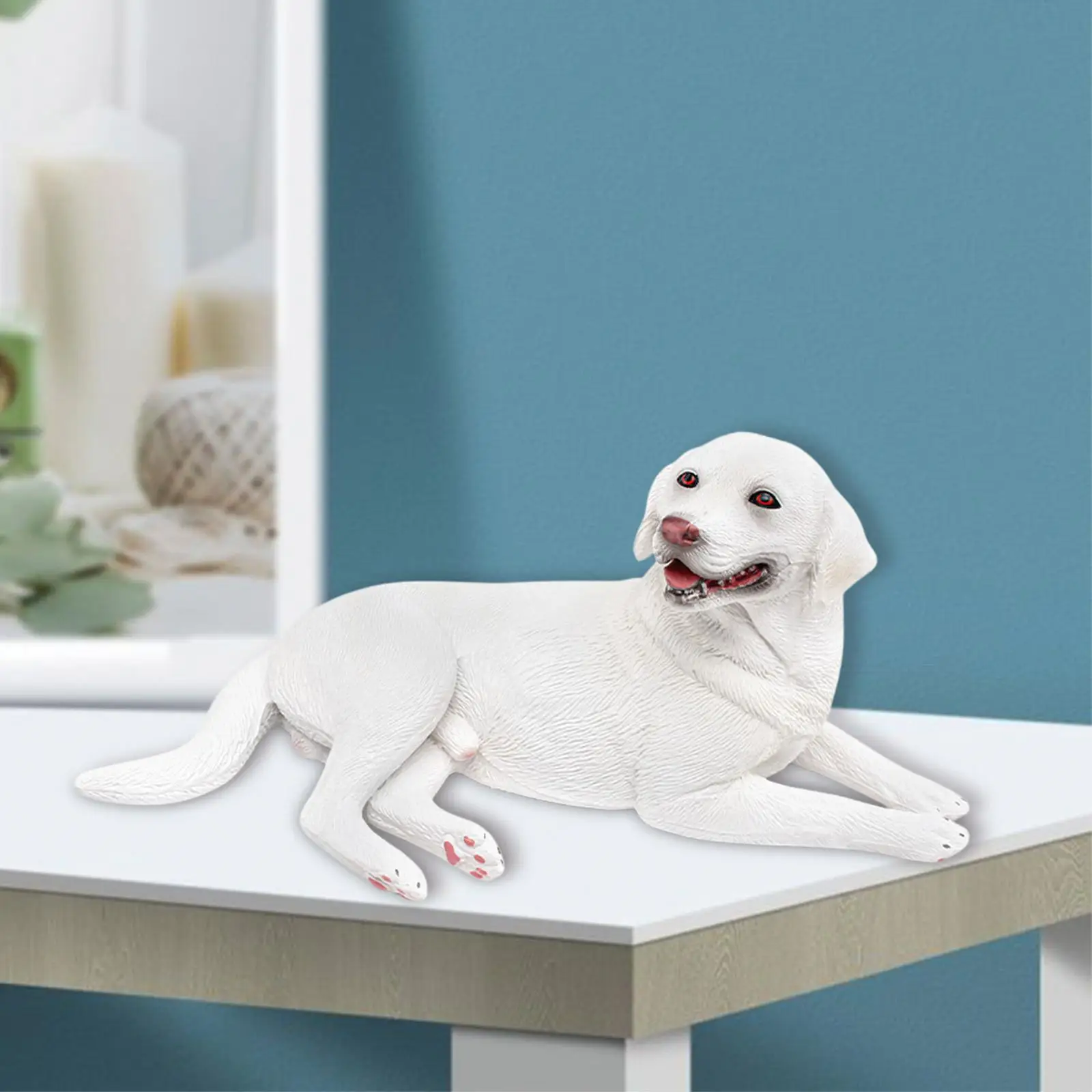 Escultura de cachorro realista, presentes de aniversário, animais, figura de ação, brinquedo de miniaque