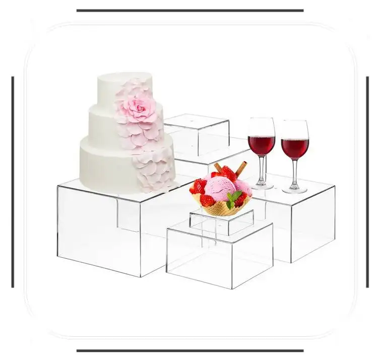 

1 Set Of Dessert Buffet Stand And Cake Trays Acrylic pastry Perfect For Tea parties birthdays weddings And Baby showers