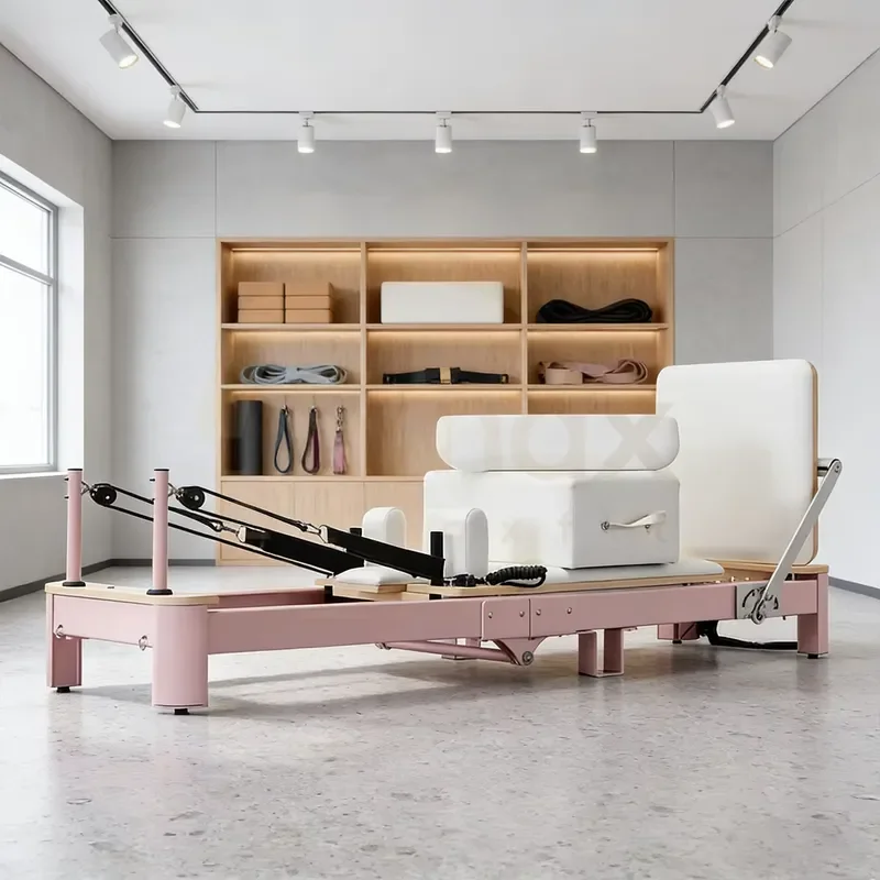 for Professional CE Certified Customizable Colors and Logos Foldable Pilates Reformer for Home and Professional Gyms