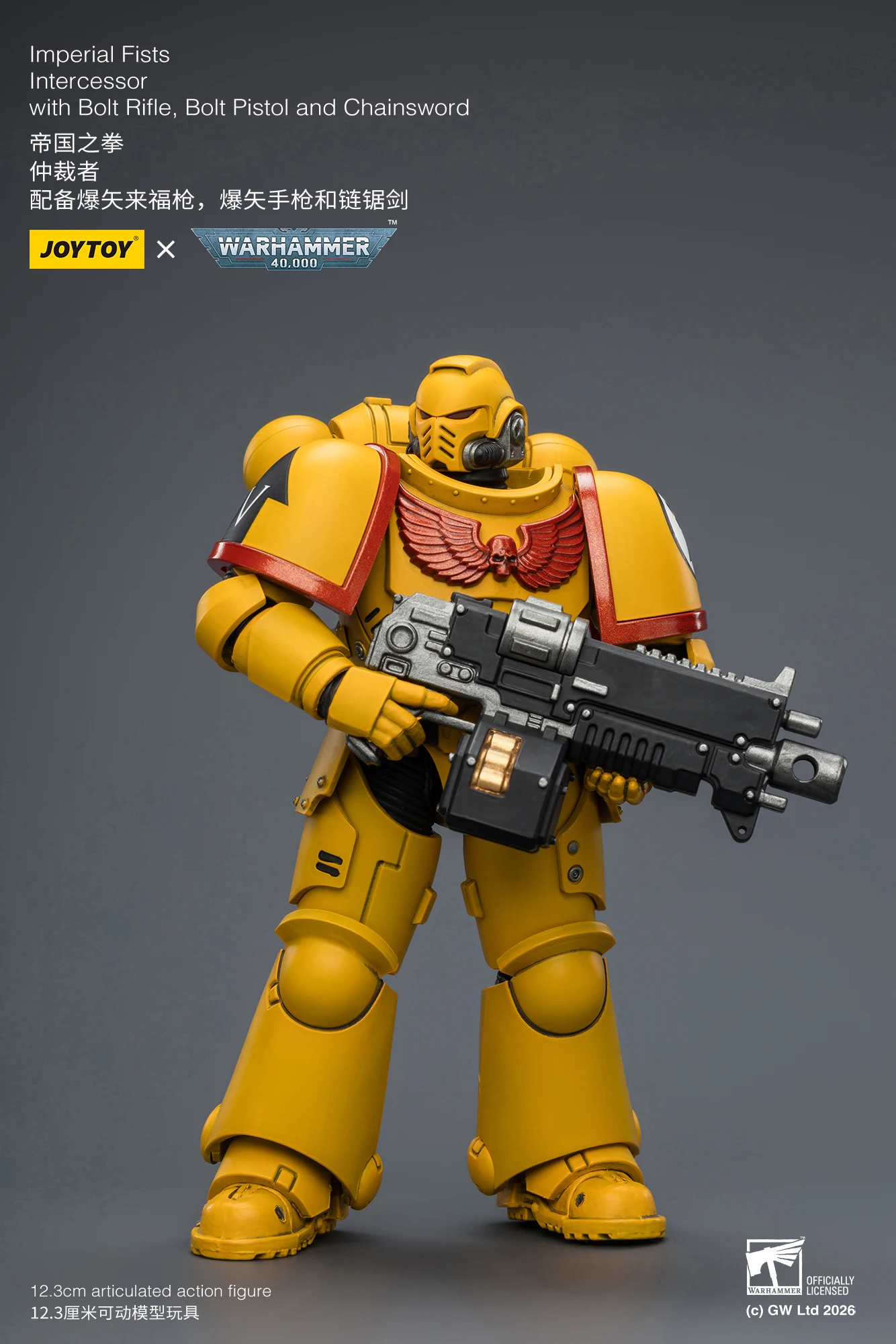 1/18 JOYTOY Actionfigur 40K Ultramarines Imperial Fists Blood Angels Intercessor Anime-Modell Sammlerstück – Detail 10