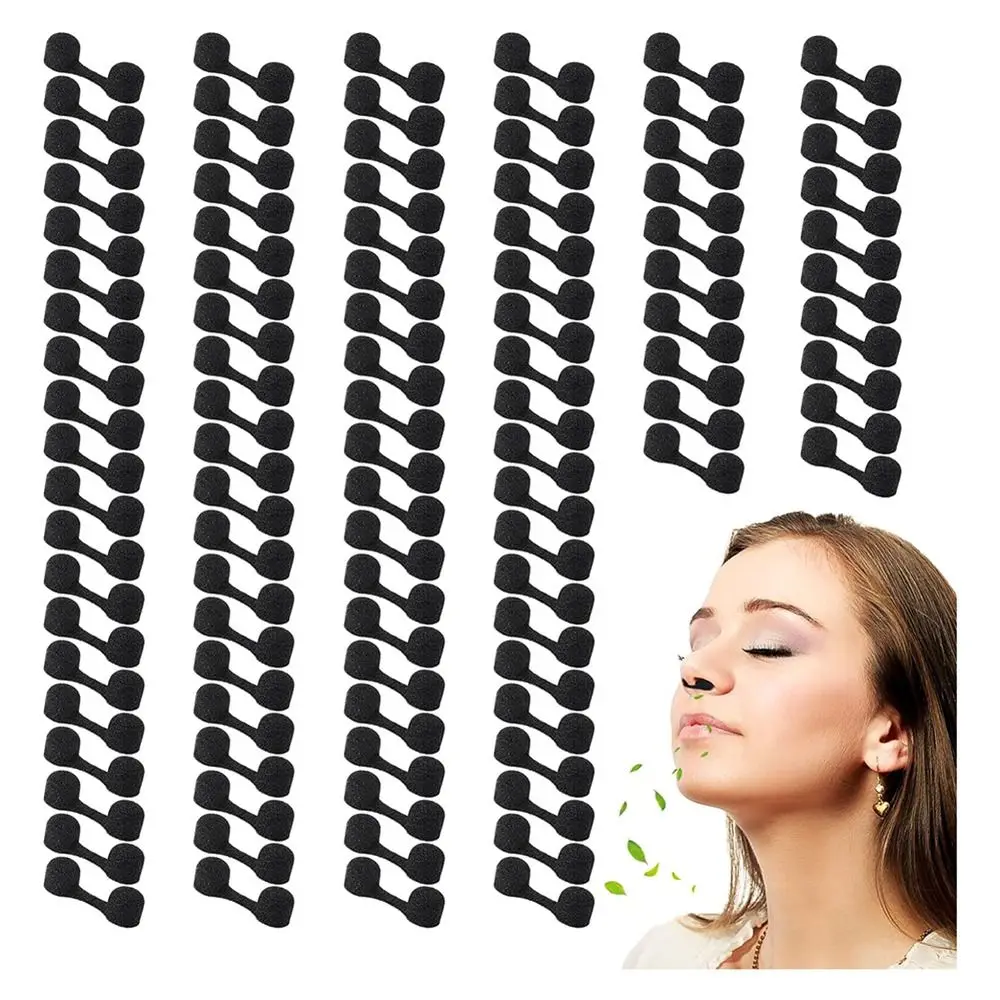 10pcs Disposable Nose Filters, Sponge Nose Plug Black Sponge Nose Filters Softness Nose Dust Filters Dust Protection