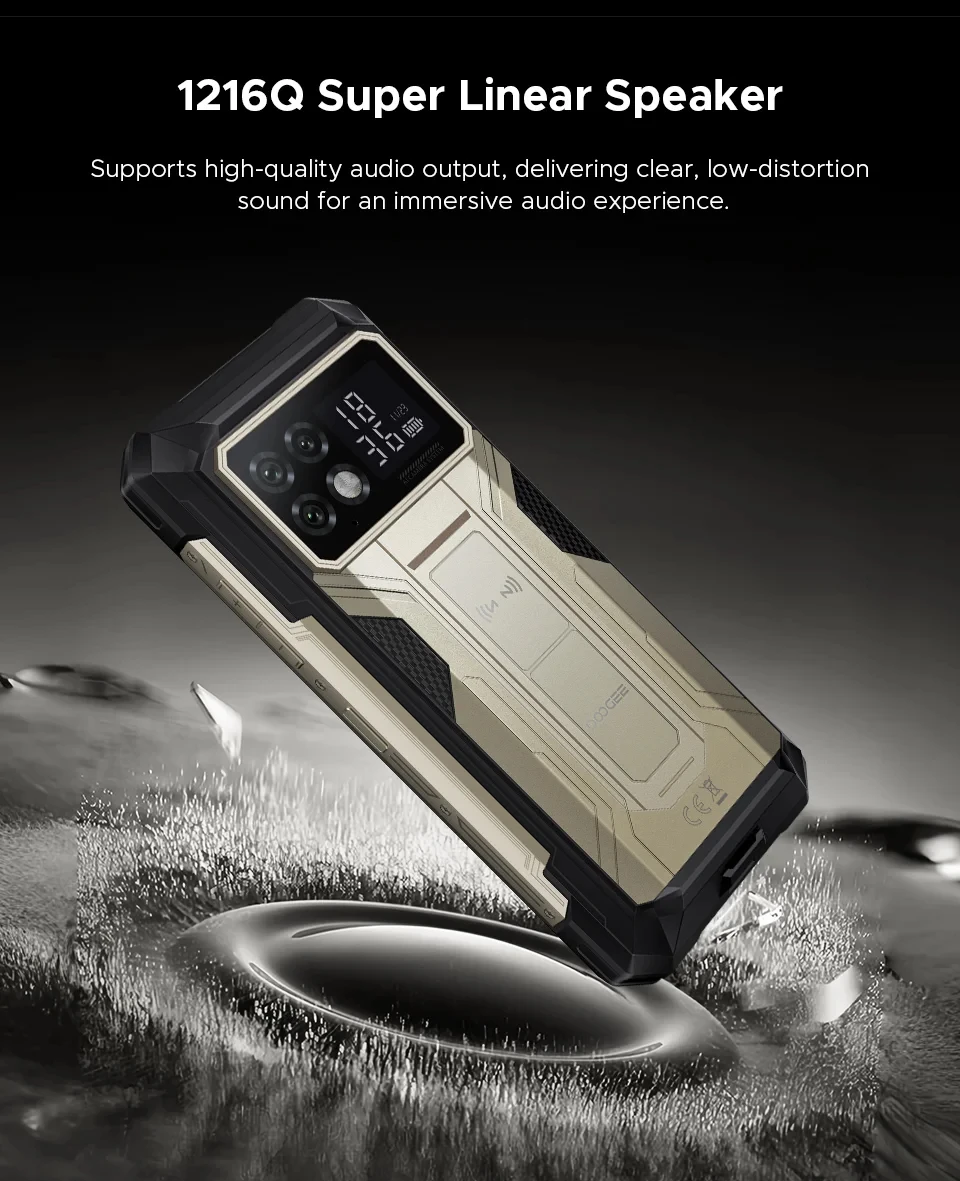 DOOGEE S200 Max Rugged Phone 6.72” 120Hz 1.32" Rear Display Telephon Portable 36GB+512GB 22000mAh 66W Smartphone Android 15 NFC