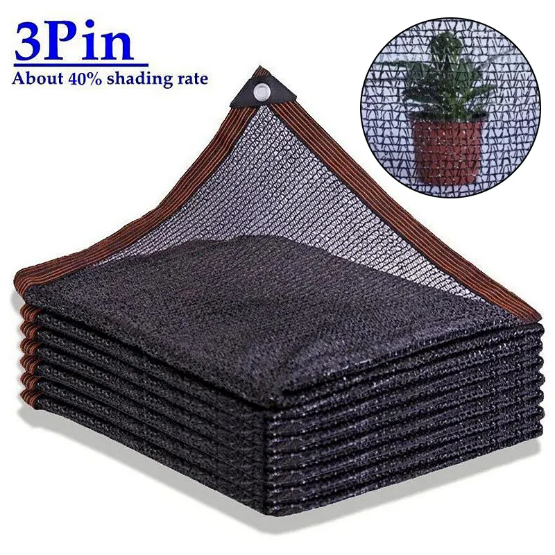 

3Pin 40% Sunshade Net Garden Camping Decorations Hidden Mesh for Outdoor Fence Shelter Exterior Awning Greenhouse Gazebo