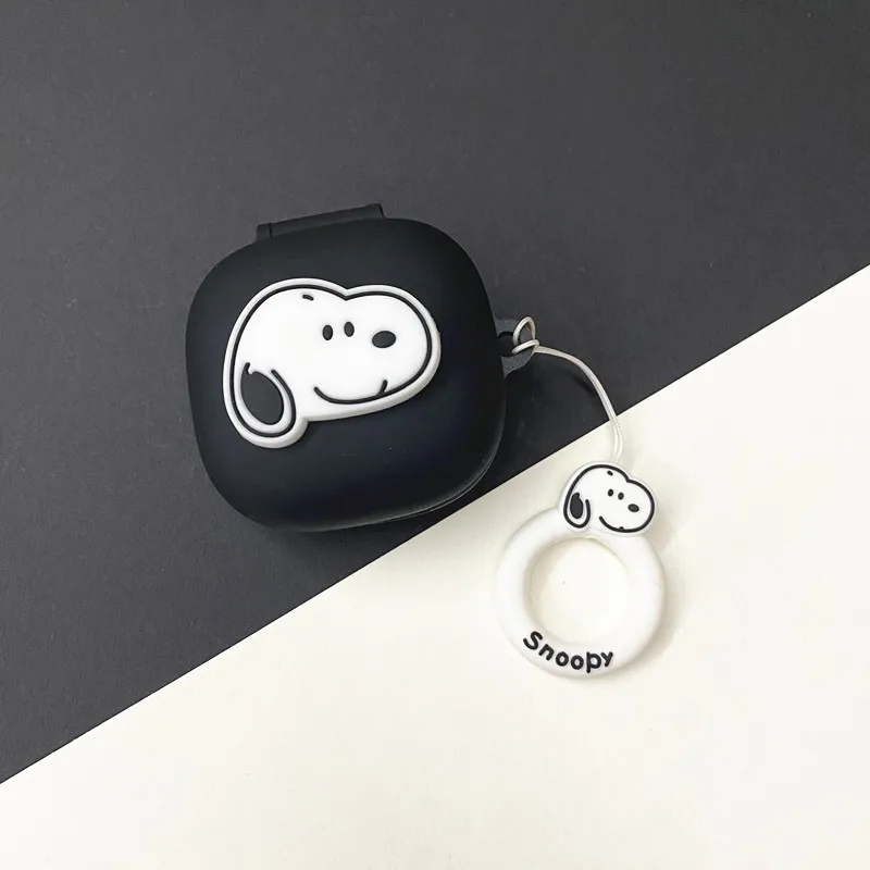 MINISO سنوبي حقيبة سماعة الاذن غطاء ل Redmi Buds 6 اللعب سيليكون سماعات لاسلكية شحن صندوق واقية قذيفة مع المفاتيح