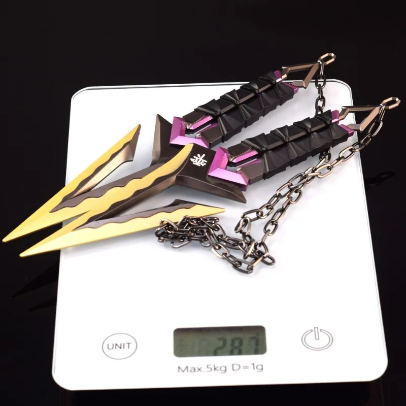 Japanese Ninja Kunai Metal Espada, Katonami No Yaiba, Variant Valorant, Periféricos de Jogo Arma, Modelo de Coleção, Artesanato, Ornamentos, 22cm