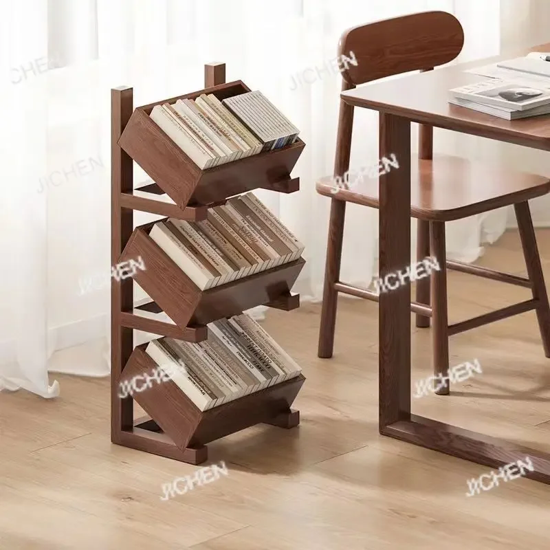 

HSДеревянный стеллаж для хранения, многослойная книжная полка из цельного дерева, стеллаж для закусок, полка для овощей из цельного дерева для гостиной, кухни