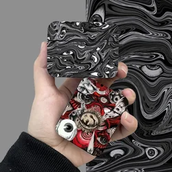 Halloween Horror Scary Evil Eye Case for AirPods Pro2 3 2 1 Pro Black Wireless Bluetooth Earphone Box Spooky Art Cover