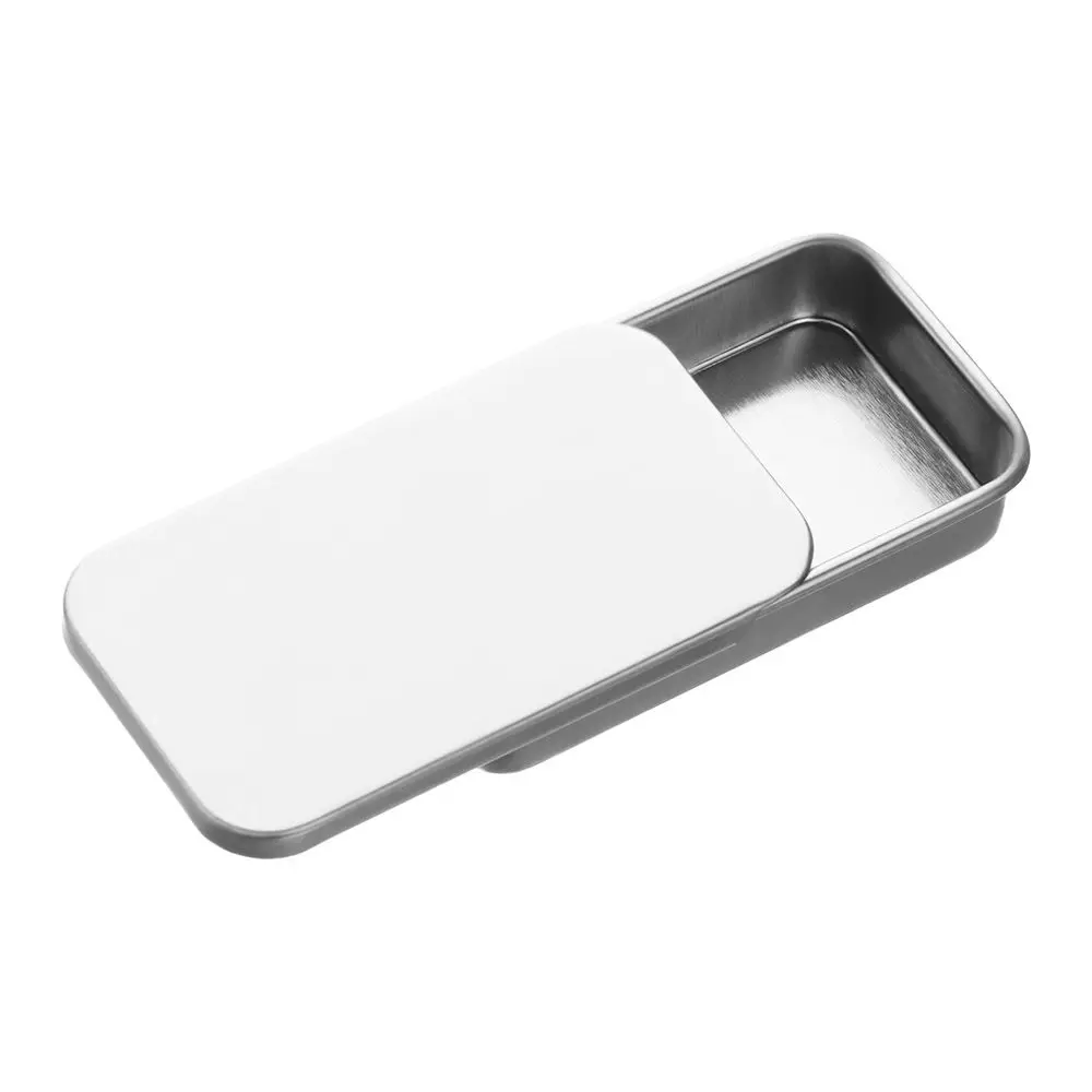Metal Portable Jewelry Storage Box Candy Case Empty Tins Tinplate Push Case Mini Iron Box Home Organizer Mini Eyebrow Soap Box