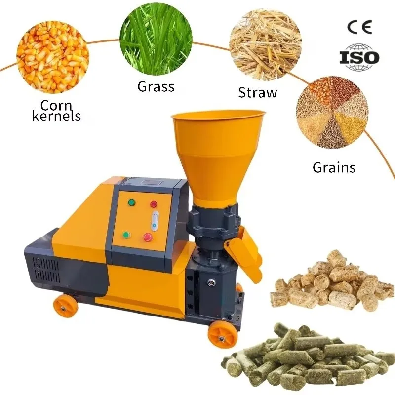 New Poultry Pig Cattle Cow Sheep Chicken Feed Pellet Machine 70-120kg/h Diesel/Electric Engine