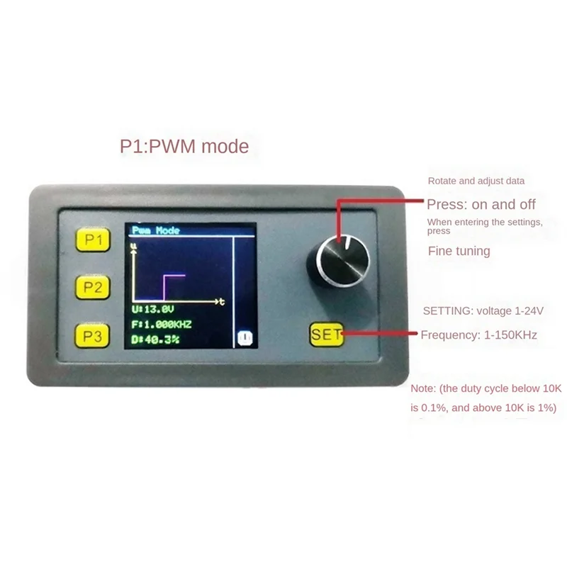 Módulo ajustable de pulso PWM, onda sinusoidal de 4-20Ma, generador de señal multifuncional portátil de 2-10V, Modbus RS485, A