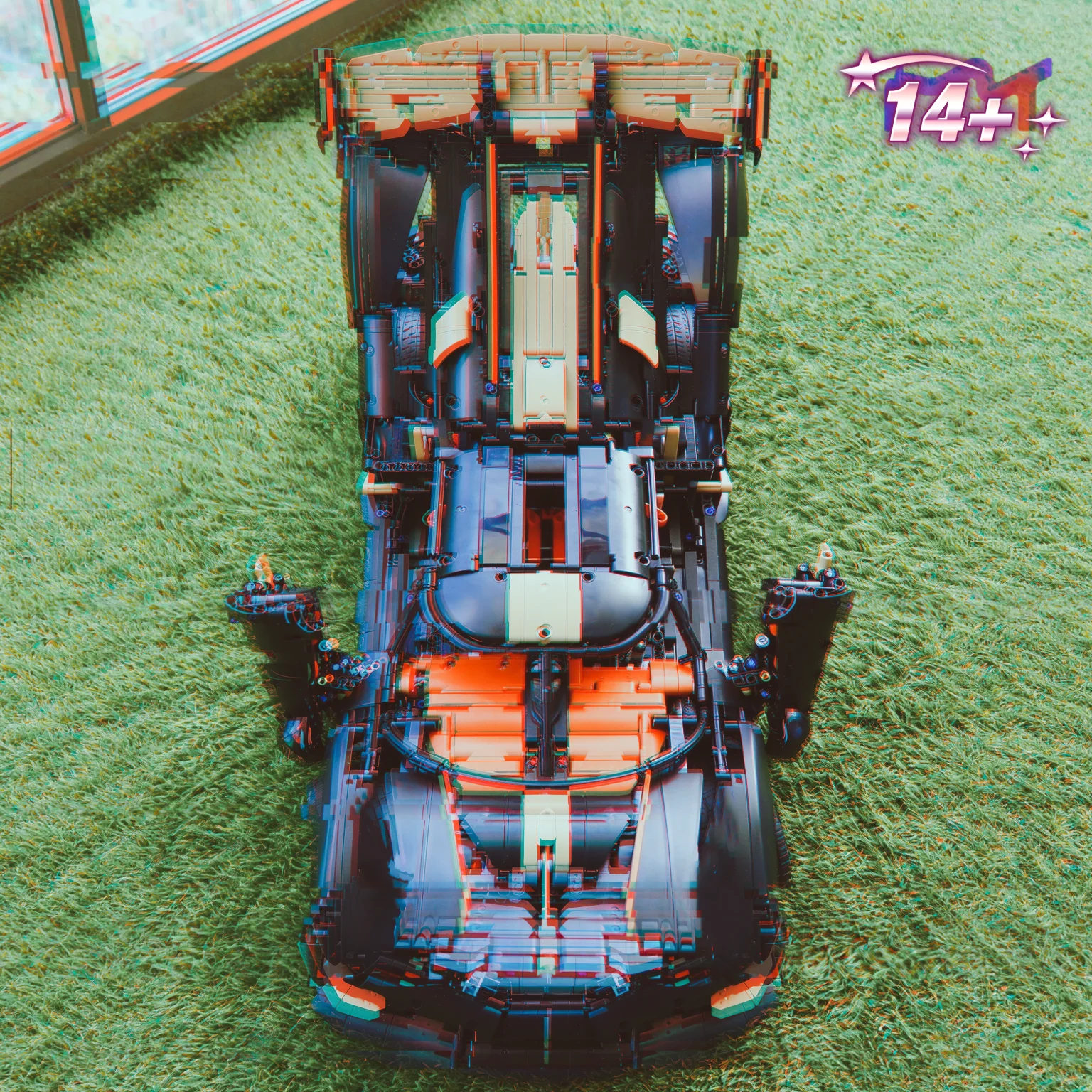 2026 New Popular Exquisite Sports Car Building Block Kit, 4104pcs Brick Components Adult Collect Display