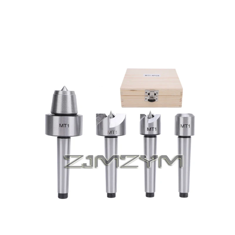 

4 шт./компл. MT1 цилиндрическая головка для живого центра, гайковерт Dead C Enter с деревянным корпусом для металлообработки, токарные станки по дереву, токарные инструменты