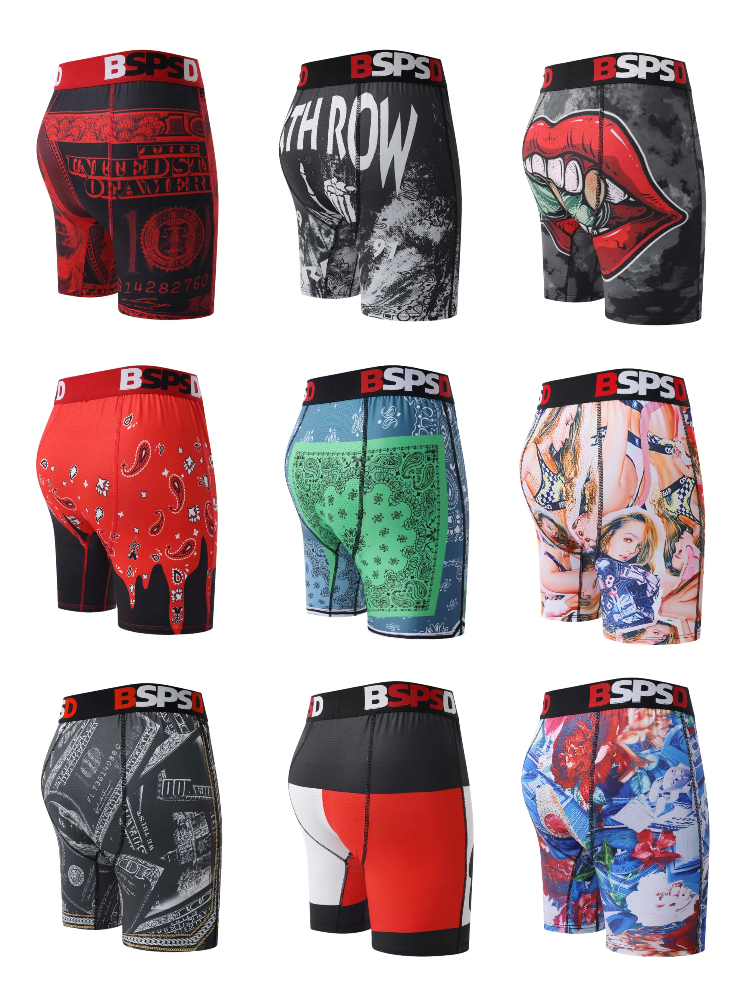 

BSPSD Men's Lingerie, Sweat Resistant, Dry, Comfortable, Breathable Shorts, Men's Shorts