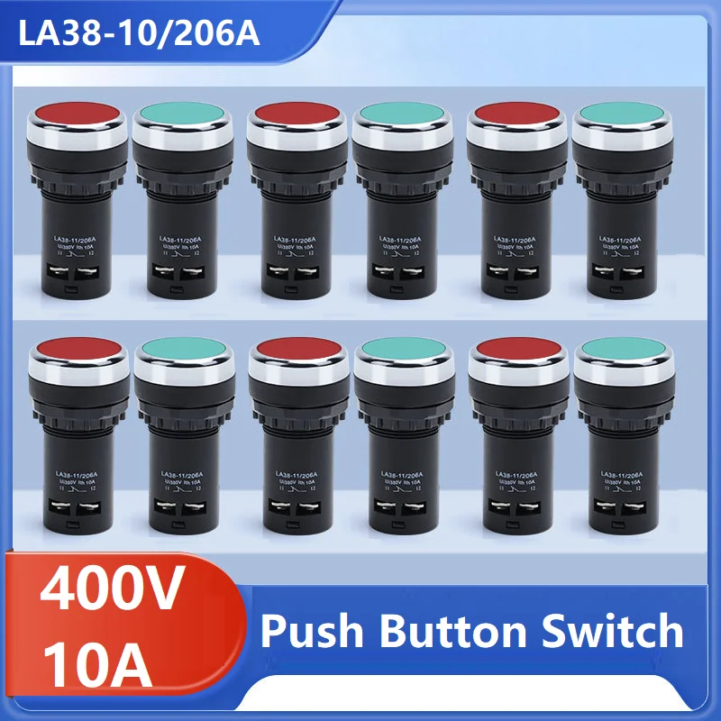 

Кнопка аварийной остановки Vaohm, 10 шт., серия La38, 22 мм, 10А/380В, плоская
