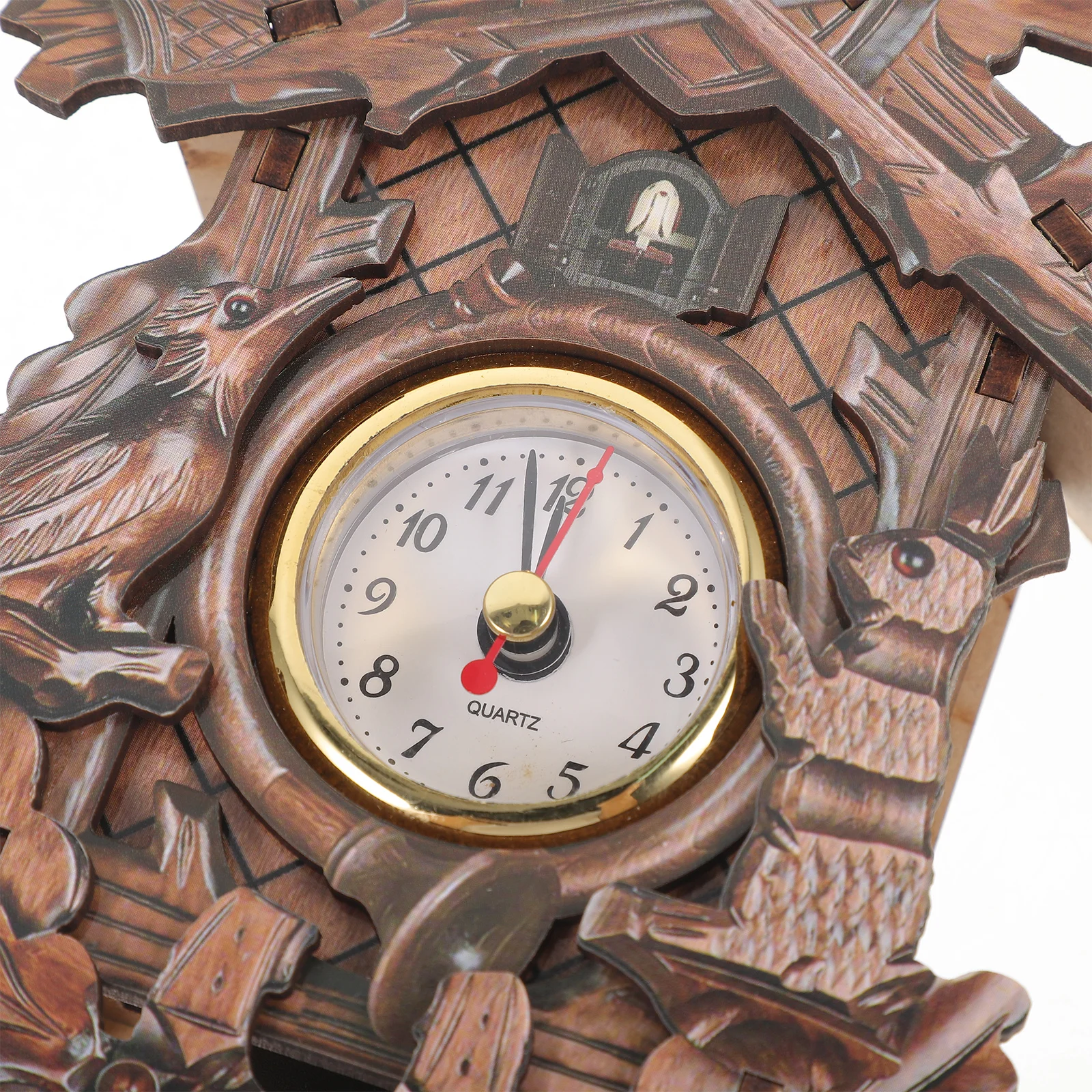 

Wooden Cuckoo Clock Wall Hanging Clock for Home Decor Easy to Assemble Clear Time Display No Bedroom Wall Clocks