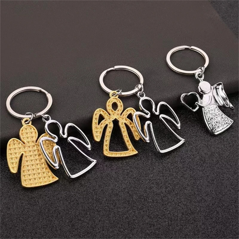 Cute Keychains Hallowed Keyrings Guardian Wing Christmas Gift New Year Birthday Party Vending Machine Supply 87HA