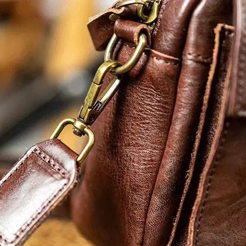 AETOO Retro niche men\'s commuting leisure crossbody bag Single shoulder outdoor messenger bag leather men\'s bag