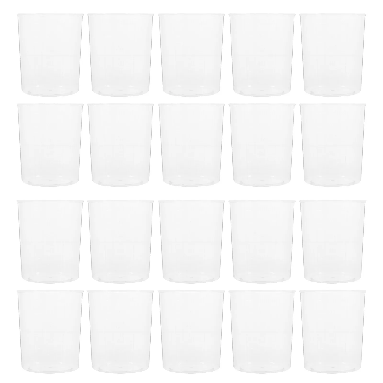 

Набор из 30 градуированных мерных стаканов из АБС-пластика, прозрачные лабораторные стаканы, термостойкие, для химии, образования и научных экспериментов