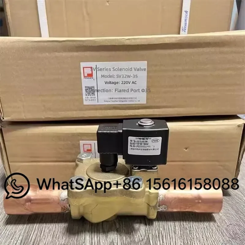 Original FENSHEN Shanghai Fengshen Refrigeration Solenoid Valve SV32W-35-42mm-54 for Cold Storage Air Conditioning