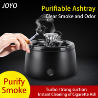 JOYO Intelligent Ashtray Air Purifier Anti-Smell Ashtray for Remove Cigarette Smoke Tobacco Odor Cigar Ashtray House Accessories