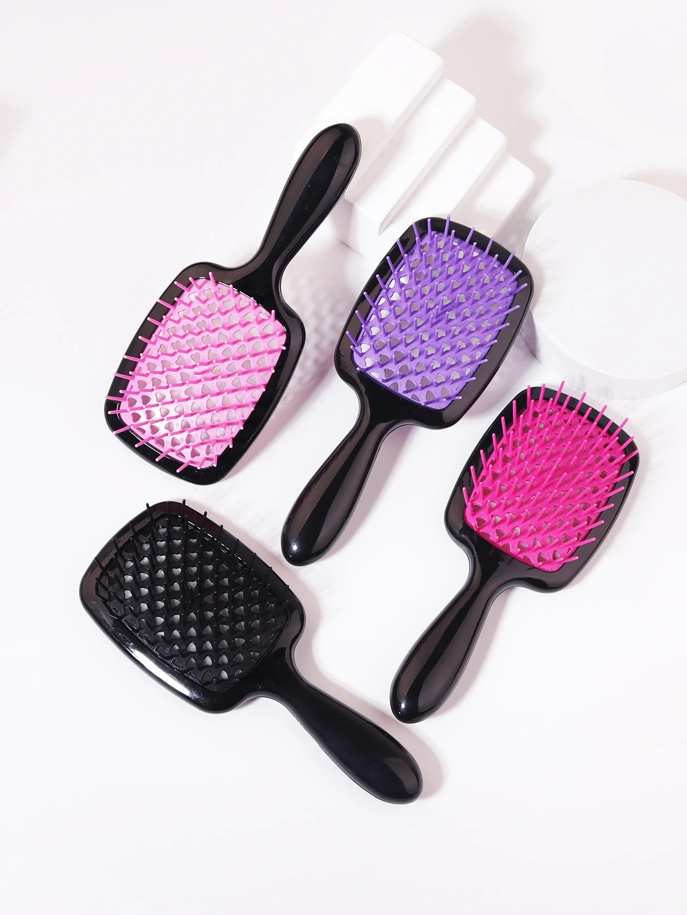 1pcs hollow anti-static air cushion comb tangled comb massage anti-static hollow wet curly hair comb Special for real hair wigs