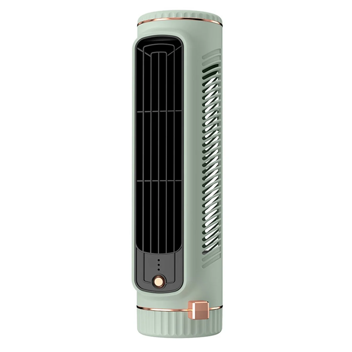 Bladeless Tower Fan Desktop Air Cooler, Portable Silent Office Fan, Indoor Office and Home Use Green