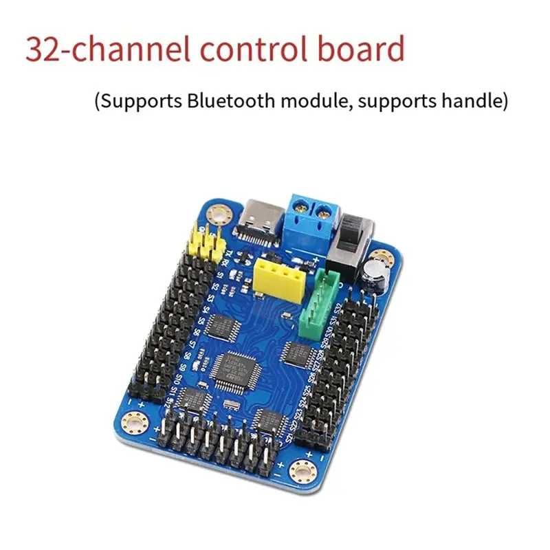 A99E-32 Channel Robot Servo Control Board, Multi-Servo Driver Controller For Robotic Arms, DIY Robots And Automation Projects