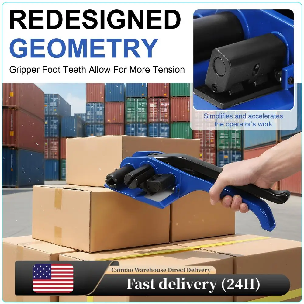 

Нейлоновый стреппинг-натяжитель для паллет со встроенным резаком, усиленный, для крепления и упаковки грузов