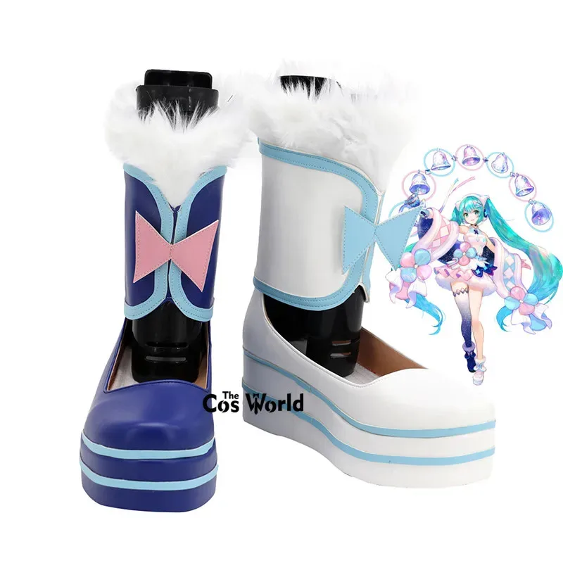 

MAGICAL MIRAI Miku, аниме, обувь на плоской подошве для косплея на заказ, 2020, ботинки