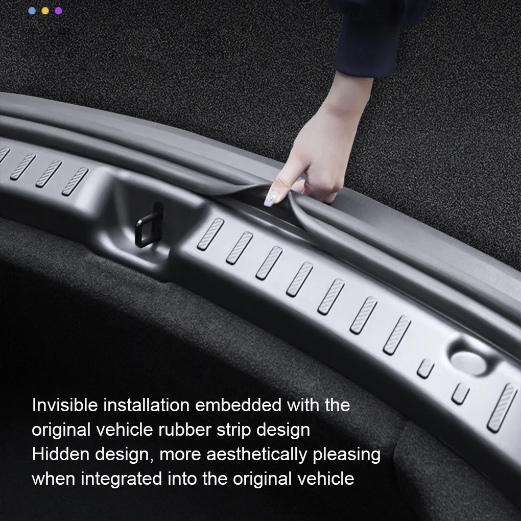 

Для Tesla New 2025 Model Y Защитная крышка багажника, модификация порога, аксессуары, защитная крышка из ТПЭ от царапин