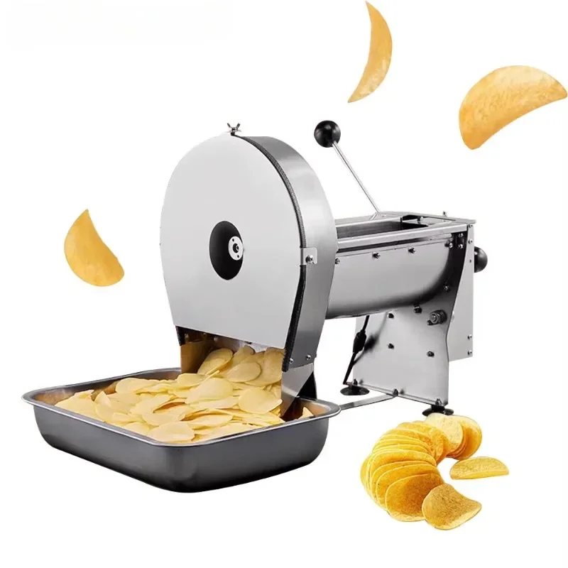 Commercial Electric Potato Chips Slicer Vegetable Ginger Slices Onion Cutter Slicing Machine