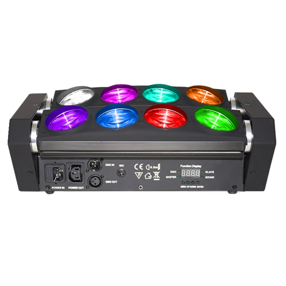 8x12W RGBW Beam Stage Light Led LED Spider Light DMX512 Moving Head Light