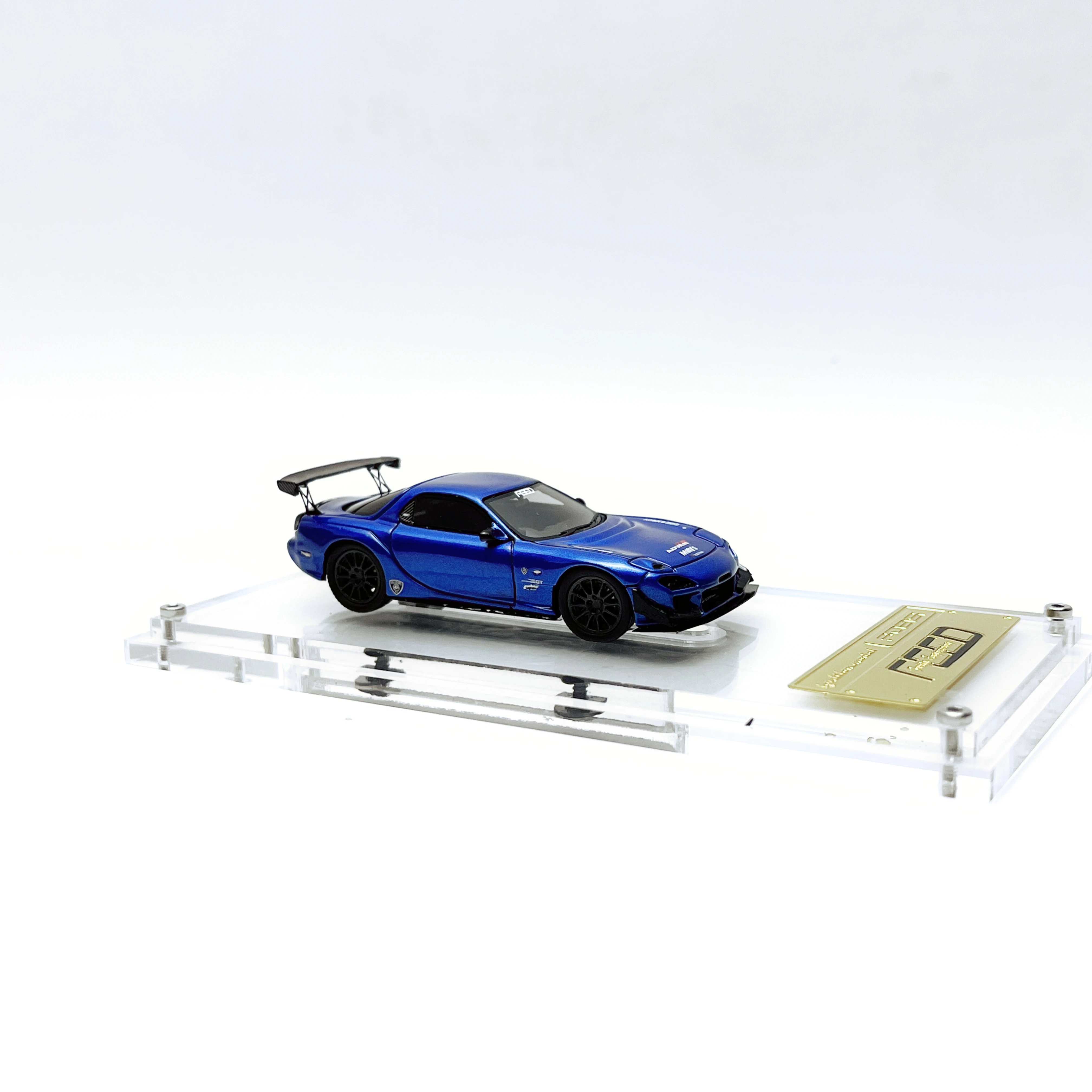 

IG 1/64 Scale Mazda FEED Modified RX-7 Resin Blue Car Model Collectible Toy Gift Souvenir Display Ornament