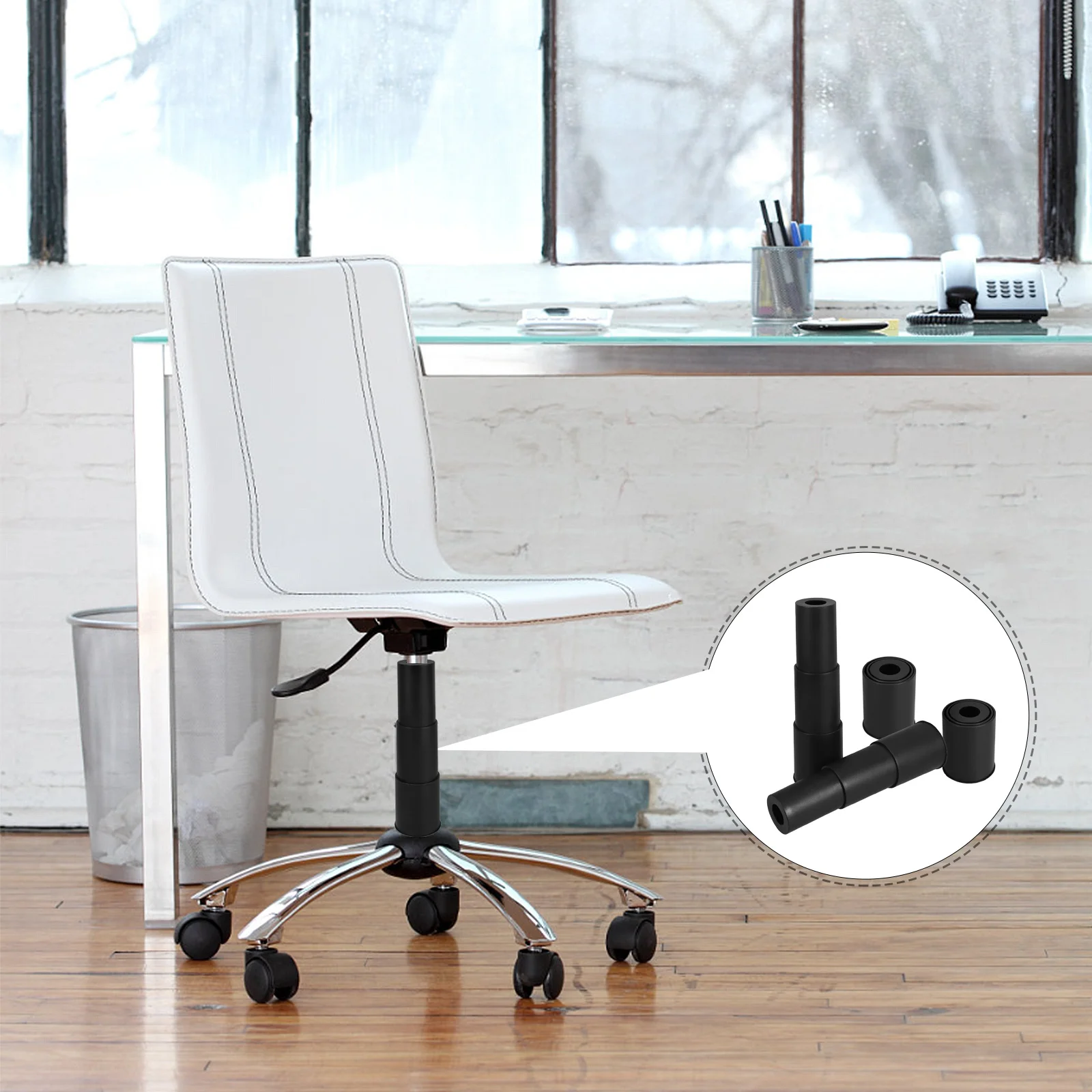 

4Pcs Telescoping Gas Lift Cylinder Cover Protective Office Chair Dust Cover Gaming Chair Accessories Telescoping Gas Lift