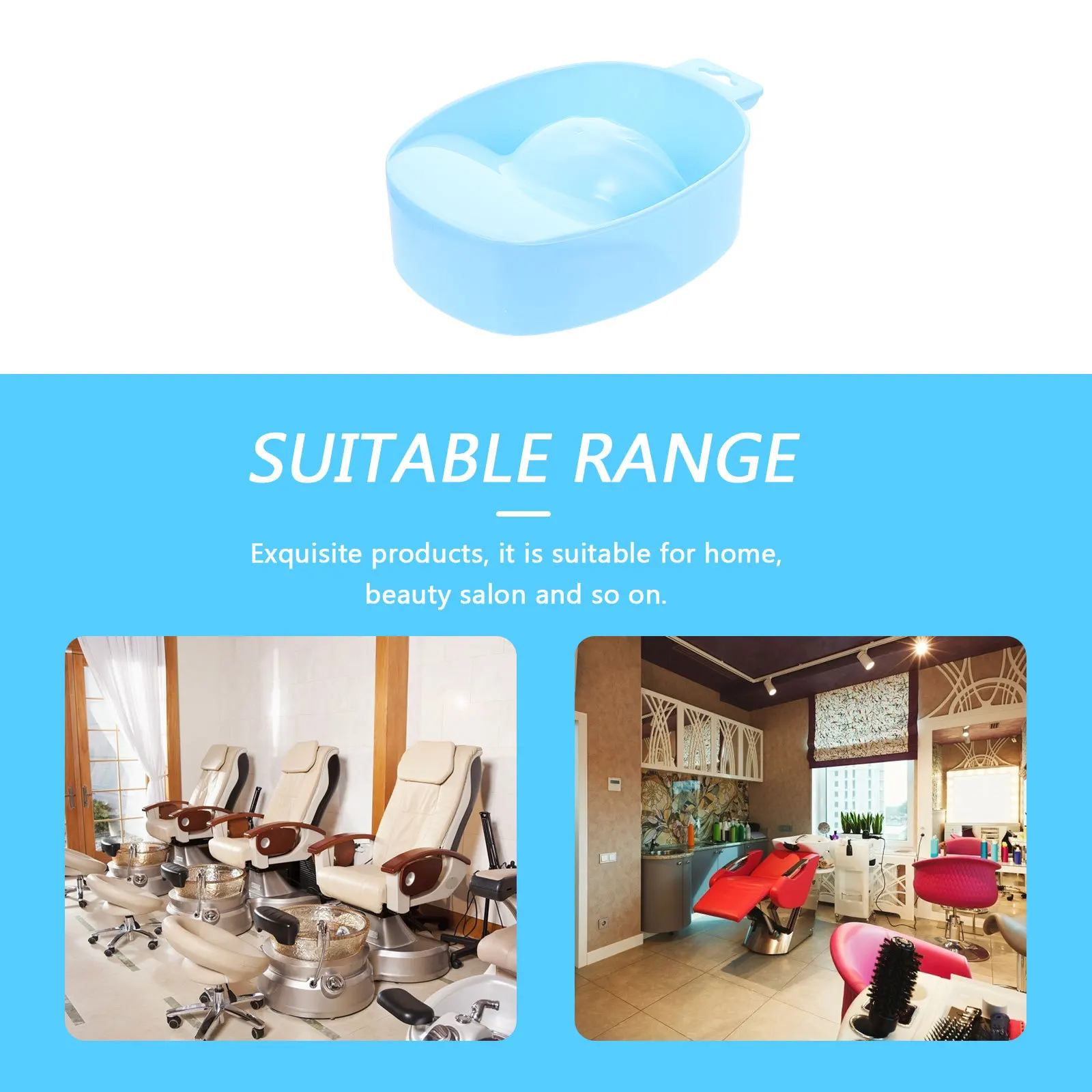 2 Stücke Nagel Einweichen Schalen Premium Kunststoff Maniküre Spa Werkzeug Professionelle Nail art Einweichen Tablett für Handpflege Entferner