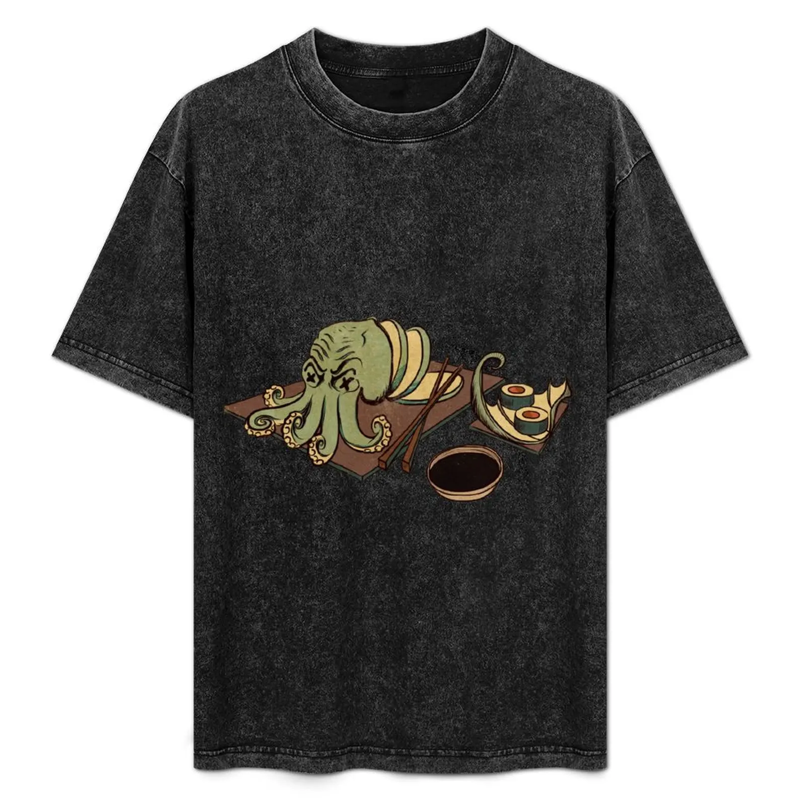 

R'lyeh Sashimi T-Shirt Casual Trendy Short Sleeve T-Shirt