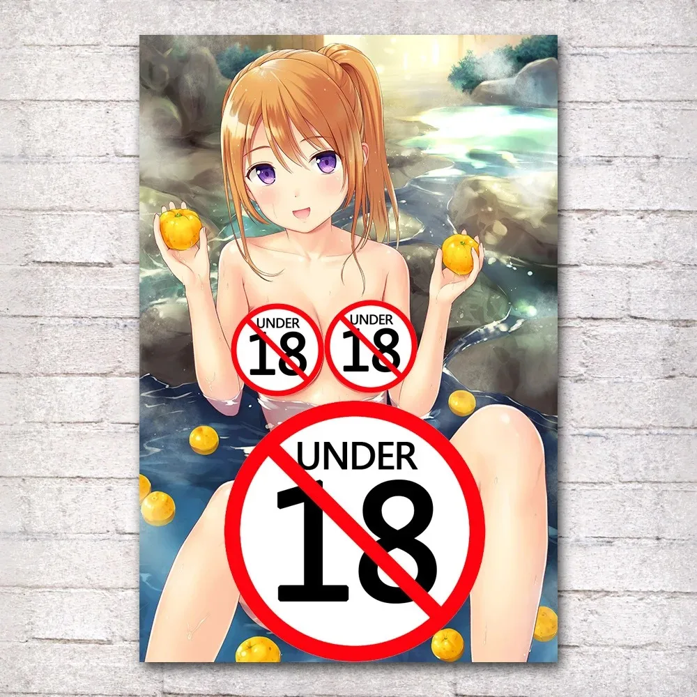 Manga Adult Cartoon Sexy Girl Poster Anime Kawaii Beauty Canvas Painting Wall Art Pictures Mural Decoration Room Home Decor